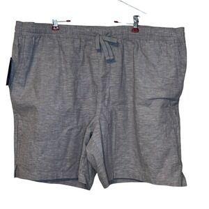 Gap Men Shorts Lightweight Pull On Drawstring Pockets Linen Stretch Gray XXL NWT
